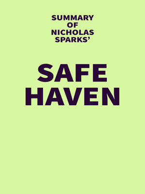cover image of Summary of Nicholas Sparks' Safe Haven